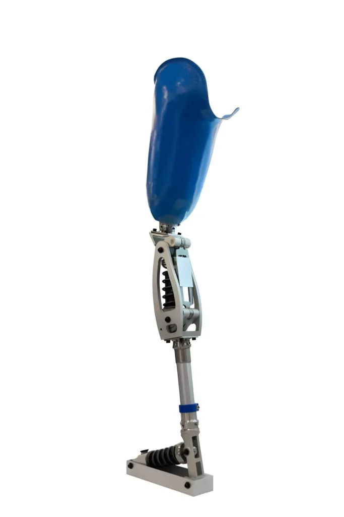 Isolated robotic prosthetic leg