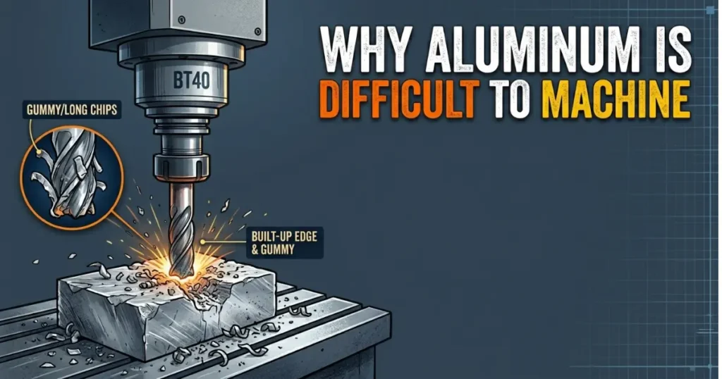 why aluminum is difficult to machine