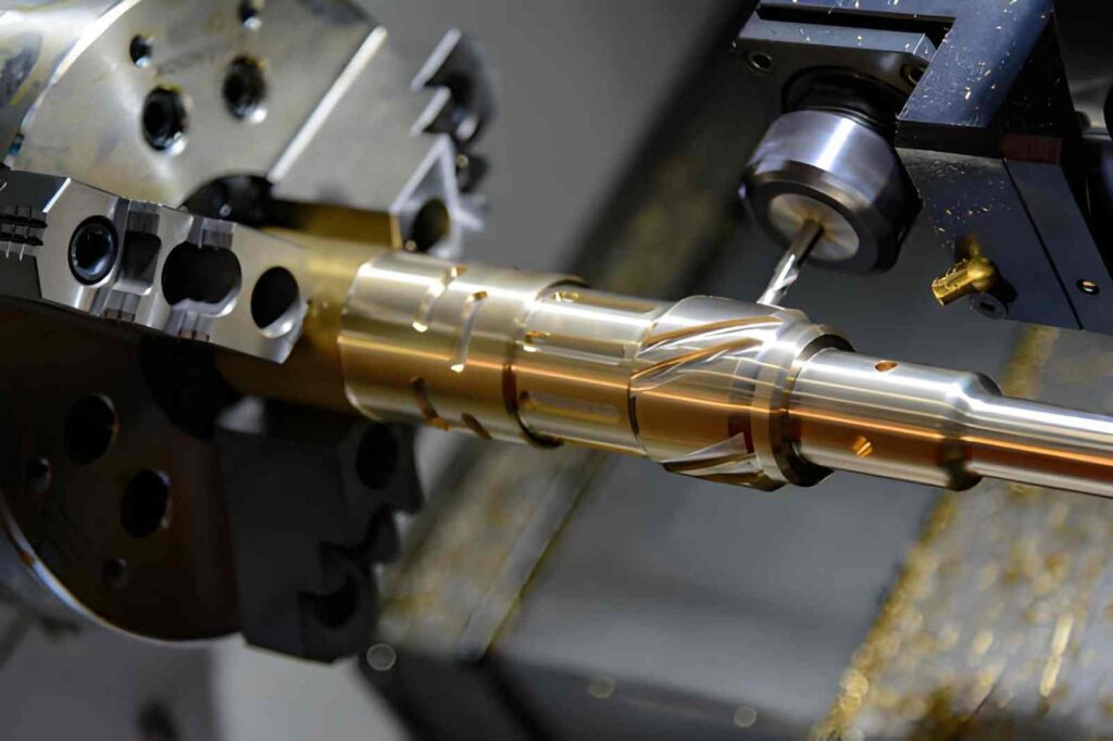 CNC lathe turning 4-axis machine with a function side drill