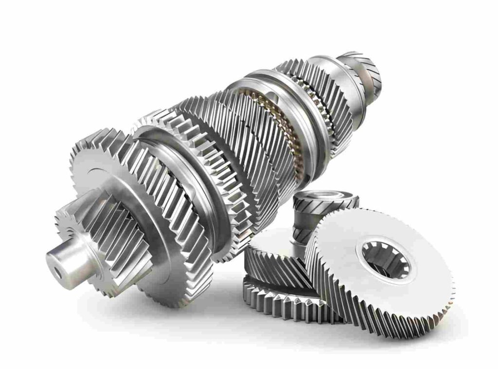 Gears on the shaft isolated