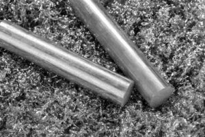 A Pair of round aluminum billets