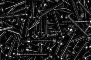 Anodized custom hex head bolt screw thread