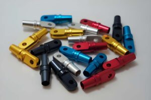 Anodized titanium machined parts