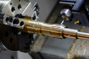 CNC lathe turning 4-axis machine with a function side drill