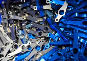 CNC milled anodized parts batch
