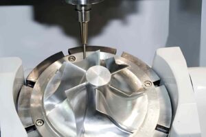 CNC milling jet engine turbine blades
