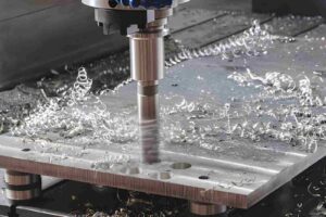 CNC milling producing a hole