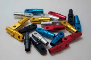 CNC turned aluminum anodized parts