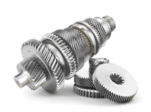 Gears on the shaft isolated
