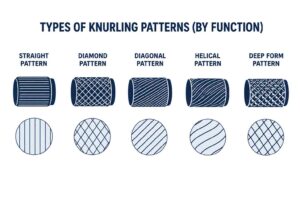 Types of knurled patterns