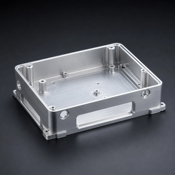 Custom CNC milled aluminum enclosure
