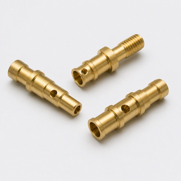 Precision CNC turned brass electrical terminals