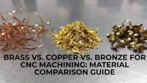 brass vs copper vs bronze cnc machining