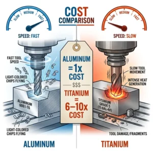 cnc machining material aluminum vs titanium