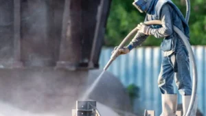 sandblasting process