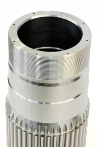 4-axis machined cylindrical part