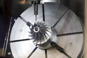 Turbine wheel milling with 5-axis CNC machine