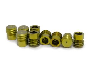 Anodized medical screw nuts for spinal fusion surgery