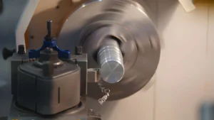 CNC turning aluminum billet