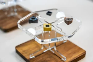 Portable polycarbonate table for holding CNC tools