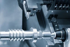 CNC turning threaded shaft