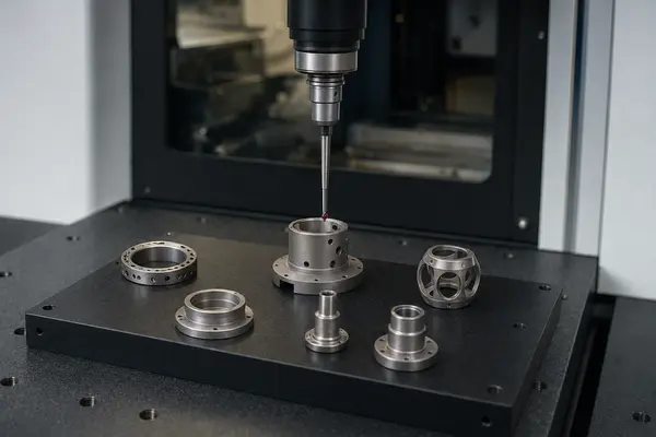 Inspection of prototype and low-volume titanium machined parts