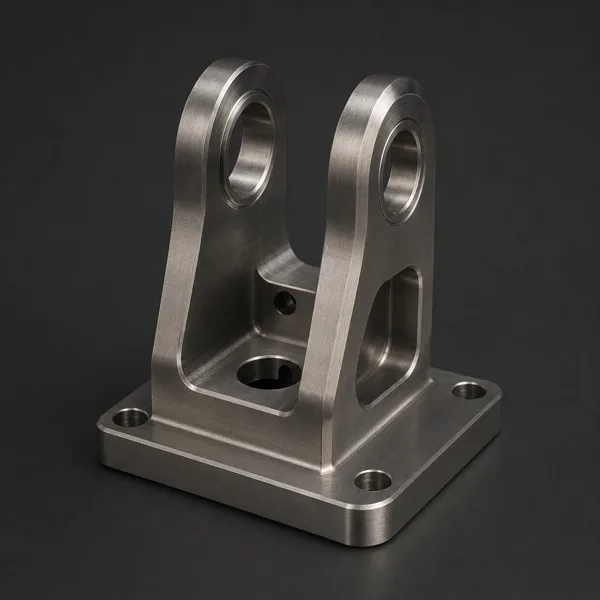 CNC machined titanium robotic joint housing