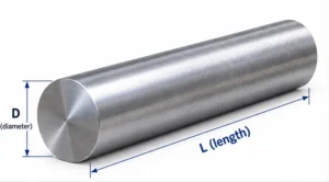 Titanium raw material forms including round bars, sheets, plates, and tubes